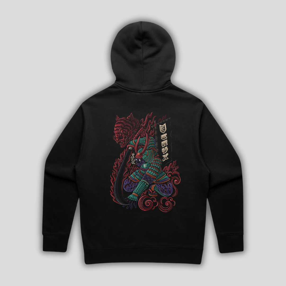 ERYX SAMURAI Relaxed Black Hoodie