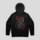 ERYX SAMURAI Relaxed Black Hoodie