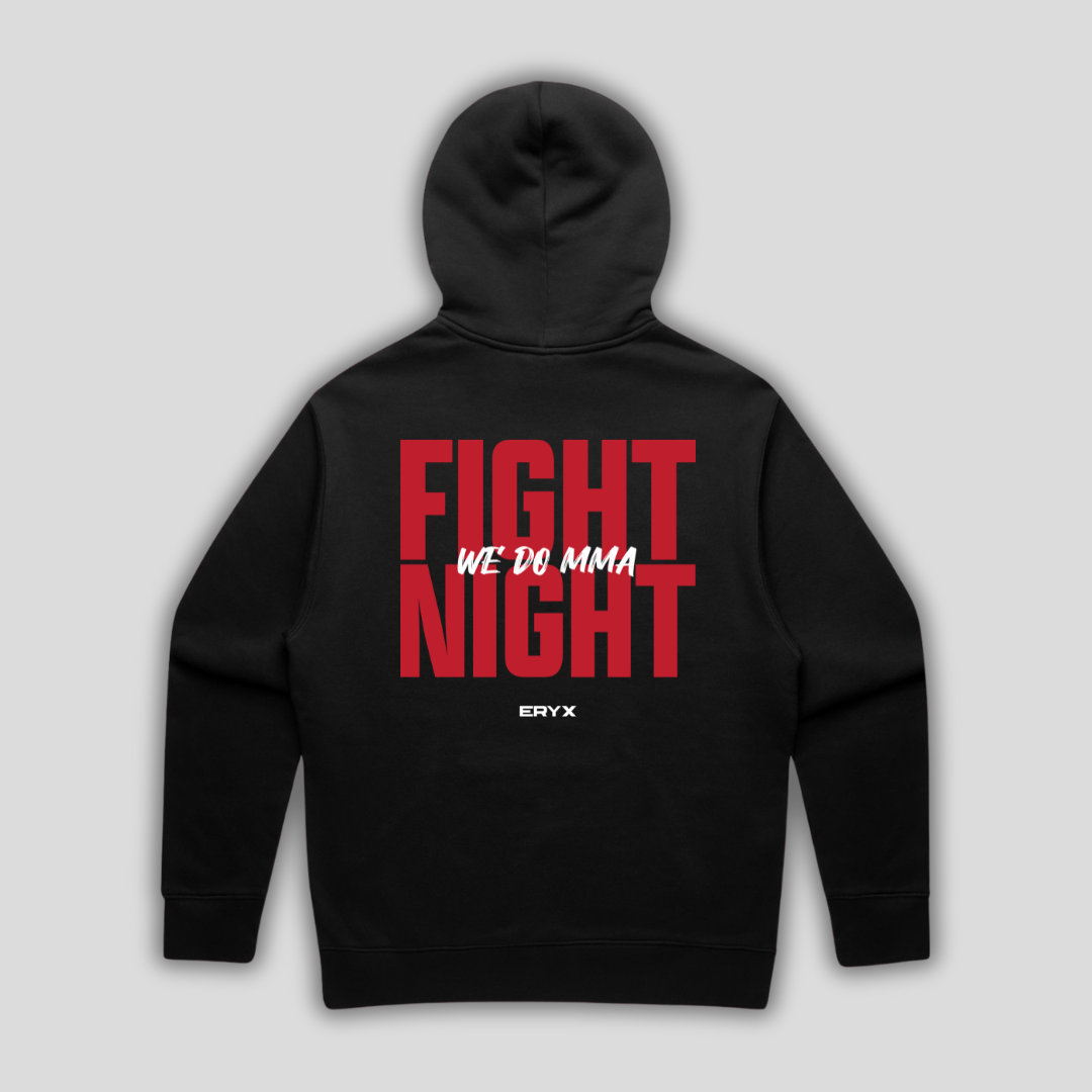 ERYX Fight Night Relaxed Black Hoodie