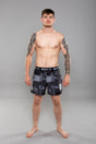 Eryx Glitch High Split MMA Shorts Black - Eryxgear