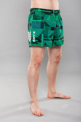 Eryx Glitch Hybrid MMA Shorts Green - Eryxgear