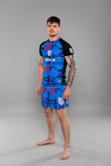 Eryx Glitch MMA Tee Blue - Eryxgear