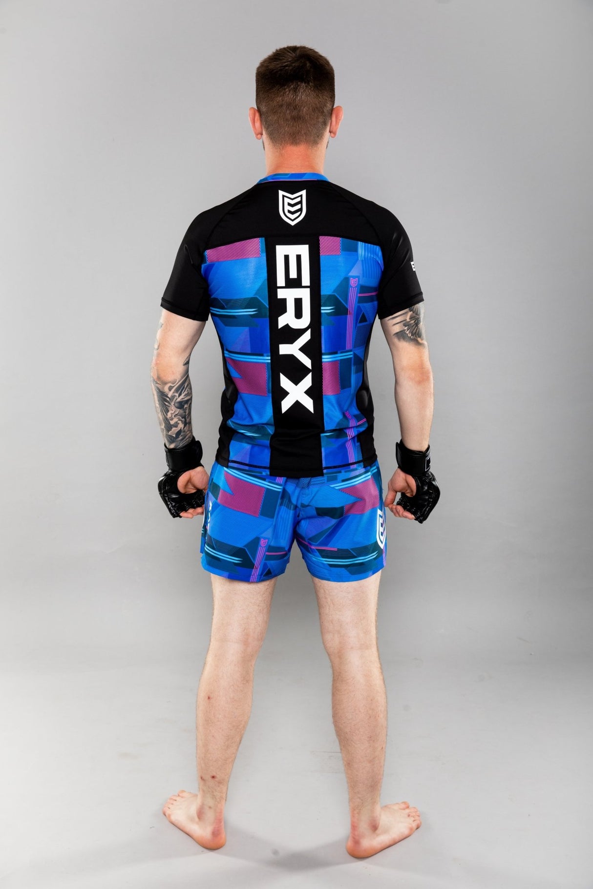 Eryx Glitch MMA Tee Blue - Eryxgear