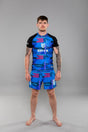 Eryx Glitch MMA Tee Blue - Eryxgear