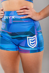 Eryx Glitch Womens Shorts Blue - Eryxgear